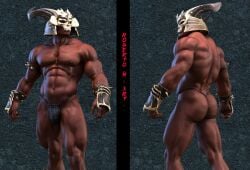 big_ass big_butt bubble_ass bubble_butt bulge horns huge_ass huge_butt jockstrap male male_only mortal_kombat muscular muscular_male netherrealm_studios roberto.m.art robertositter76 round_ass round_butt shao_kahn thick_ass thick_butt