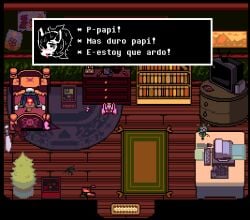 deltarune_yellow fox fox_ears fox_girl fox_humanoid fox_tail ggufmortadela_sans kanako_(undertale_yellow) pixel_(artwork) pixel_animation pixel_art pixelated_penis sans sans_au undertale_yellow