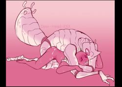 1bug 1girl animal animal_genitalia animal_genitals bug female furry gay human insect moaning penetration pleasurable_face pleasured questionable straight tail yiff