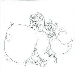 1boy 1girls ahe_gao balls big_breasts breasts breeding cosmo_the_seedrian cum cum_in_pussy cum_inside cumflated_belly cumflation dpgsonic eyes_rolling_back female high_heels huge_ass huge_thighs hyper hyper_balls hyper_belly hyper_cumflation hyper_genitalia hyper_penis hyper_testicles inflation kaitopitoo male mostly_nude_female nude_male penis pussy sonic_(series) sonic_the_hedgehog_(series) sonic_x tails_the_fox tms_entertainment tongue_out vaginal_penetration vaginal_sex