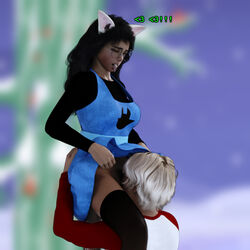 1boy 1girls 2018 3d ahe_gao animal_ears black_hair breedingduties buckteeth closed_eyes clothed clothing cunnilingus dark-skinned_female dark-skinned_male dark_skin dave_strider dog_ears dress duo ears_down female glasses heart homestuck implied_cunnilingus implied_oral jade_harley knighthood long_hair male ms_paint_adventures short_hair skirt_lift spoken_heart stockings straight thighhighs tongue_out unseen_male_face white_hair