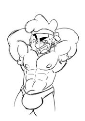 bara bulge flexing hotiger777 male_only muscle steven_universe underwear