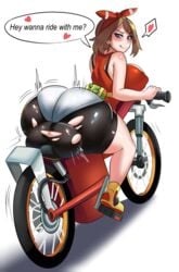 1futa :d aged_up alternate_breast_size artificial_vagina ass backsack bag ball_bulge balls balls_under_clothes belt bicycle big_ass big_ass_(futa) blue_eyes breasts brown_hair bubble_ass bubble_butt curvy erect_nipples futa_only futa_sans_pussy futanari huge_ass huge_breasts huge_thighs human hyper hyper_balls intersex leggings masturbating masturbation may_(pokemon) may_(pokemon_oras) motion_lines nintendo nipple_bulge nipples pale_skin penetrable_sex_toy pokemon pokemon_oras sex_bike sex_toy short_hair speech_bubble testicles text thick_ass thick_thighs thighs tight_clothing tight_shorts torn_clothes torn_shorts wide_hips ytrall