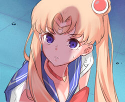 big_eyes bishoujo_senshi_sailor_moon blonde_hair blue_eyes clothing collar dark_blue_eyes female long_twintails looking_at_penis meme mmm nervous penis_awe penis_shadow purple_eyes sailor_collar sailor_moon sailor_moon_redraw_challenge sweatdrop tiara twintails usagi_tsukino worried