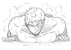 bara imasuji_gouto male_only muscular muscular_(my_hero_academia) my_hero_academia pecs yazakc