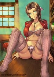aerith gainsborough from final fantasy by redjet