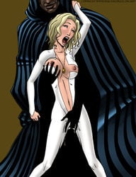 blonde_hair breast_grab cloak_(marvel) cloak_and_dagger dagger_(marvel) dark-skinned_male dark_skin deuce fingering interracial male marvel marvel_comics molestation nipples straight_hair superhero superheroine