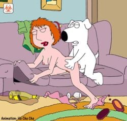 all_fours animated biohazard_(artist) brian_griffin dog doggy_style family_guy female ha_cha_cha human interspecies lois_griffin male straight zoophilia