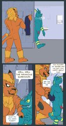 comic digimon leomon male_only sleezimon tagme