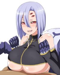 animal_humanoid arachne arachnid arachnid_humanoid arthropod arthropod_humanoid big_breasts blush bodily_fluids breasts clothing cum cum_through_clothes cum_through_clothing female genital_fluids huge_breasts humanoid male monster_girl monster_girl_(genre) monster_musume_no_iru_nichijou multi_eye nao_(artist) nao_(ritsancrossover) open_mouth outercourse paizuri paizuri_under_clothes rachnera_arachnera sex simple_background spider_girl spider_humanoid straight wet wet_clothing white_background