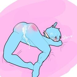 anus ass cum cum_in_anus cum_in_ass dripping_ass dripping_cum freckles gay glasses male male_only original_character solo solo_male spanking tongue yaoi