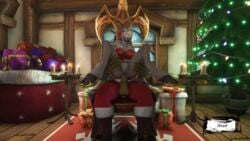 1girls 2020 3d alliance_(warcraft) animated auril_(artist) blizzard_entertainment breasts christmas draenei female female_focus gif great-father_winter horde orc orc_male original_character ruby_(walivannay) tagme walivannay warcraft winter_veil world_of_warcraft