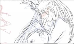 bishonen blush gay horns hybrid male_only mobei_jun open_eyes open_mouth scales shang_qinghua sketch the_scum_villain's_self-saving_system yaoi-no-mikan