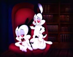 amegared bunnicula bunnicula_(series) chester domestic_cat duo felid feline felis lagomorph leporid male male/male mammal rabbit vampire