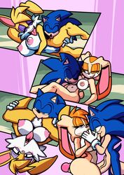 anthro bunnie_rabbot buns_rabbot comic cream_the_rabbit female group male rabbit small_but_hung sonic_(series) sonic_the_hedgehog turboranger vanilla_the_rabbit