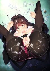 1girls ahe_gao ass bending_backwards bra bra_down breasts brown_hair bukkake butcha-u censored clothing crying_with_eyes_open cum cum_in_pussy cum_inside cum_on_ass cum_on_body cum_on_breasts cum_on_clothes cum_on_face cum_on_hair drugged drugs exposed_pussy female game_cg green_eyes high_resolution joints kenzen!_hentai_seikatsu_no_susume legs_in_air long_hair marijuana matching_underwear mind_break mosaic_censoring needle needles nipples open_mouth panties panties_aside pantyhose pills pink_bra pink_panties pussy ripped_clothing spoon spread_legs tongue_out torn_clothes