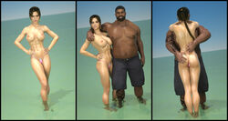 3d abs areolae ass athletic athletic_female beard belly biceps big_breasts bikini_bottom bimbo braid breasts brown_eyes brown_hair bubble_butt busty clothed clothing dark-skinned_male dark_skin earrings facial_hair fat_man female fit fit_female g-string g-string_pull hourglass_figure hugging interracial jonah_maiava lara_croft lara_croft_(classic) lara_croft_(survivor) large_breasts lethalcandy lipstick long_hair male nipples nudity outdoors ponytail sea seaside shorts tattoo thong thong_pull tied_hair tomb_raider tomb_raider_(survivor) toned toned_female topless uncensored wedgie wide_hips