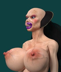 1futa 3d bald_futa big_lips bimbo bimbo_futanari bimbo_lips breast_implants dune fake_breasts futanari gif_author grandmother granny hag huge_breasts large_breasts lipstick parody parody_porn reverend_mother_gaius simple_background skinny tongue veins veiny veiny_breasts