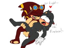 anthro heart_in_background izora_the_hedgehog moaning ruben_the_porcupine text