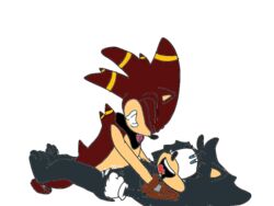 anthro arms_pinned izora_the_hedgehog ruben_the_porcupine tongue_out vaginal_penetration