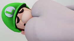 1boy 1boy1girl 1girls 3d animated ass ass_focus ass_smothering big_ass big_butt big_nose face_in_ass facesitting femdom hetero kishi light-skinned_female light_skin luigi mario_(series) pale-skinned_female pale_skin princess_zelda straight straight_sex the_legend_of_zelda video zelda_(twilight_princess)