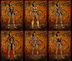 2d 3_fingers 4_arms abs alternate_costume anklet areolae belt biceps big_breasts black_hair bodypaint bracelet breasts busty cleavage collarbone female female_focus female_only horns hourglass_figure jewelry large_breasts loincloth long_hair monster_girl mortal_kombat muscles muscular muscular_female nail_polish navel nipples pose posing pubic_hair pussy red_eyes sheeva sideboob solo standing tagme text underboob vagina wide_hips zakuman