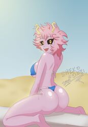 mina ashido from my hero academia by blackdragon-checo