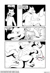 anal anthro comic dragon english_text feral fisting furry gay heat_(disambiguation) hi_res in_heat kobold mating_season rut size_difference sound_effects text tolok url yaoi