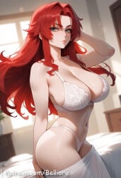 1girls ai_generated ass ass_grab big_ass big_breasts bikini blue_eyes blush breast_grab breasts closed_mouth cute cute_face duo female female_focus high_school_dxd large_ass large_breasts light-skinned_female light_skin long_hair looking_at_viewer male nipples pink_nipples pussy red_hair rias_gremory sexy sexy_body sexy_female younger_female