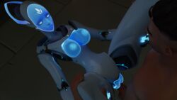 3d breasts deethot echo_(overwatch) faceless_male female hologram male male_penetrating missionary missionary_position nipple nipples overwatch overwatch_2 penis pussy robot robot_girl