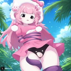 1girl art.hex art_hex big_breasts black_panties blush body breasts clothes commission commission_art commissioner_upload cute female hex_art long_hair looking_at_viewer masturbate on_beach pink_hair pink_shirt pink_skirt presenting presenting_pussy pussy pussy_juice pussy_juice_stain red_eye request roblox roblox_avatar roblox_rthro robloxian self_upload skin sleep solo_female solo_focus tentacles_sex tree vaginal_panetration white_body white_hat