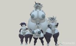 big_ass big_breasts big_female edward_nashton femboy fingerless_arm_sleeves fundamental_paper_education miss_grace_(fundamental_paper_education) naked riley_(fundamental_paper_education) robby_(fundamental_paper_education) thick_thighs thighhighs