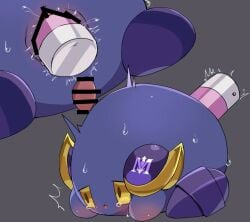 anus kirby_(series) meta_knight nintendo penis tapering_penis vibrator waddling_head