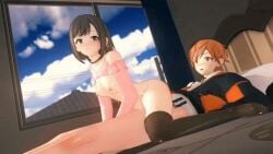 1boy 1girls 3d animated breasts brother_and_sister cowgirl_position female haruki_ka incest male nipples no_sound penetration project_sekai rape reverse_cowgirl_position reverse_rape sex shinonome_akito shinonome_ena tagme thigh_highs thighhighs video
