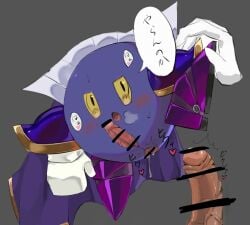 disembodied_hand genital_slit kirby_(series) meta_knight nintendo penis pussy pussy_juice waddling_head