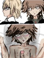 byakuya_togami danganronpa gay gay_sex makoto_naegi