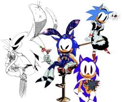 bunnysuit furry furry_only maid maid_headdress maid_uniform rewrite_(sonic.exe) solo solo_male sonic.exe_(series) sonic_(series) sonic_the_hedgehog_(series)