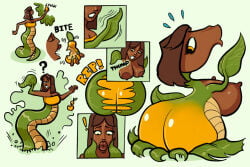 1girls :>= big_ass big_breasts big_lips breasts expansion female female_only fuckplant large_breasts long_lips plant plant_girl potted_plant snake snake_girl succplant suck_and_fuck suckplant transformation transformation_through_food
