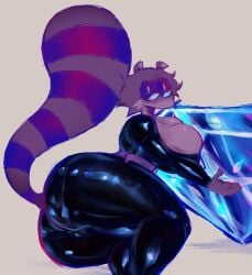 2026 anthro anthro_female anthro_only ass breasts fanart fanart_from_twitter furry furry_female furry_only oc original_character raccoon raccoon_girl tagme tagme_(artist) thighs uva_the_raccoon