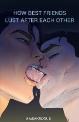 batman bruce_wayne clark_kent comic comic_page comics dc_comics dc_extended_universe kissing nsfw superman tongue_kiss tongue_out_blowjob