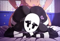1boy 1girls :o ai_generated ambiguous_penetration arm_pillow bed_sheet bedroom bent_over big_ass big_butt black_body black_sclera completely_nude completely_nude_female completely_nude_male crossed_arms drawer duo eyelashes female female_focus female_penetrated five_nights_at_freddy's five_nights_at_freddy's_4 fnaf fnaf_4 half-closed_eyes head_on_arm head_rest heart heart-shaped_pupils huge_ass human indoors leaning_forward light-skinned_male light_skin male male/female male_penetrating male_penetrating_female naked naked_female naked_male nightmarionne nude nude_female nude_male open_mouth pupils rolling_eyes scottgames sex sex_from_behind solo_focus standing steam steamy_breath straight straight-on straight_sex style_emulation thick_thighs tifokoh57 two-tone_body ultimate_custom_night uneven_eyes white_body white_mask white_pupils wide_hips