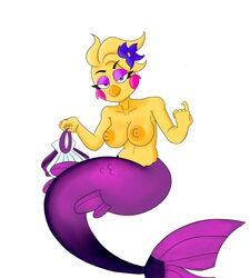 mermaid toy chica from curse of dreadbear by zhenai