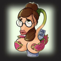 1girls :>= big_breasts big_lips breasts expansion female female_only fuckplant large_breasts long_lips plant plant_girl potted_plant succplant suck_and_fuck suckplant transformation