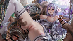 anal boots breasts censored controller dildo ecchi1008816 egg_vibrator female gangbang group_sex hair_between_eyes highres kokkoro_(princess_connect!) large_breasts multiple_boys nipples penis princess_connect! princess_connect!_re:dive purple_hair pussy rape remote_control remote_control_vibrator ribbon sex sex_toy shizuru_(princess_connect!) skirt spread_legs thighhighs vibrator vibrator_on_nipple white_ribbon