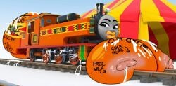 bimbofication gigantic_ass gigantic_breasts nia_the_kenyan_engine thomas_and_friends thomas_the_tank_engine