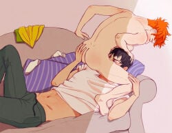 anime haikyuu!! hinata kageyama yaoi
