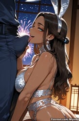 1boy 1girl ai_assisted ai_generated animal_ears avatar_legends avatar_the_last_airbender bare_shoulders black_hair blush bra braid breasts brown_hair bunny_ears cleavage curvaceous curvy curvy_female curvy_figure dark_skin earrings erection fake_animal_ears fellatio female garter_belt hairband hetero indoors jewelry katara large_breasts long_hair miyuai mole mole_under_eye night oral paizuri pants penis saliva sky smile solo_focus thick thick_ass thick_butt thick_hips thick_legs thick_thighs tongue underwear voluptuous voluptuous_female wavy_hair wide_hips wide_thighs