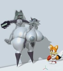 big_ass big_breasts fundamental_paper_education fundamental_paper_education_oc miss_grace_(fundamental_paper_education) naked_female naked_male pinned_to_wall sex tails_the_fox