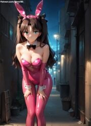 1girls 2d ai_generated areolae armpit bare_arms bare_legs bare_shoulders belly big_breasts black_hair brown_hair bunny_ears bunny_girl bunnysuit chest cleavage curvy curvy_figure cute cute_face detailed eyelashes eyeshadow fate/grand_order fate/stay_night fate_(series) female female_only fit fit_female focus hair hair_highlights high_quality legs light-skinned_female light_skin lips lipstick makeup mascara medium_breasts nero100 pale-skinned_female pale_skin perky_breasts playboy_bunny posing seductive seductive_look sexy_pose skinny skinny_female stable_diffusion tagme teen teen_girl teenage teenage_female teenage_girl thighs thin_waist tohsaka_rin twintails