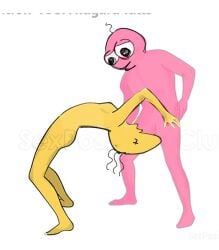 2boys charlie_(smiling_friends) depressed kinda_gay moobs pim_(smiling_friends) pink_body pink_skin pose sex skinny skinny_male smiling_friends tagme_(artist) what_is_happening yaoi yellow_body yellow_skin